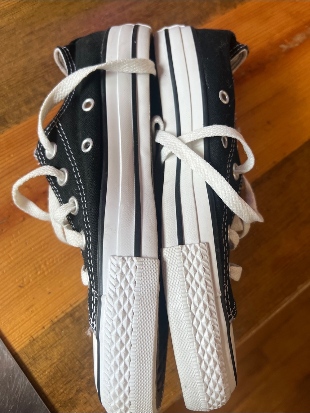 Converse Womens Sz 6 Chuck Taylor All Star Low Top Sneakers - Black - Picture 5 of 7